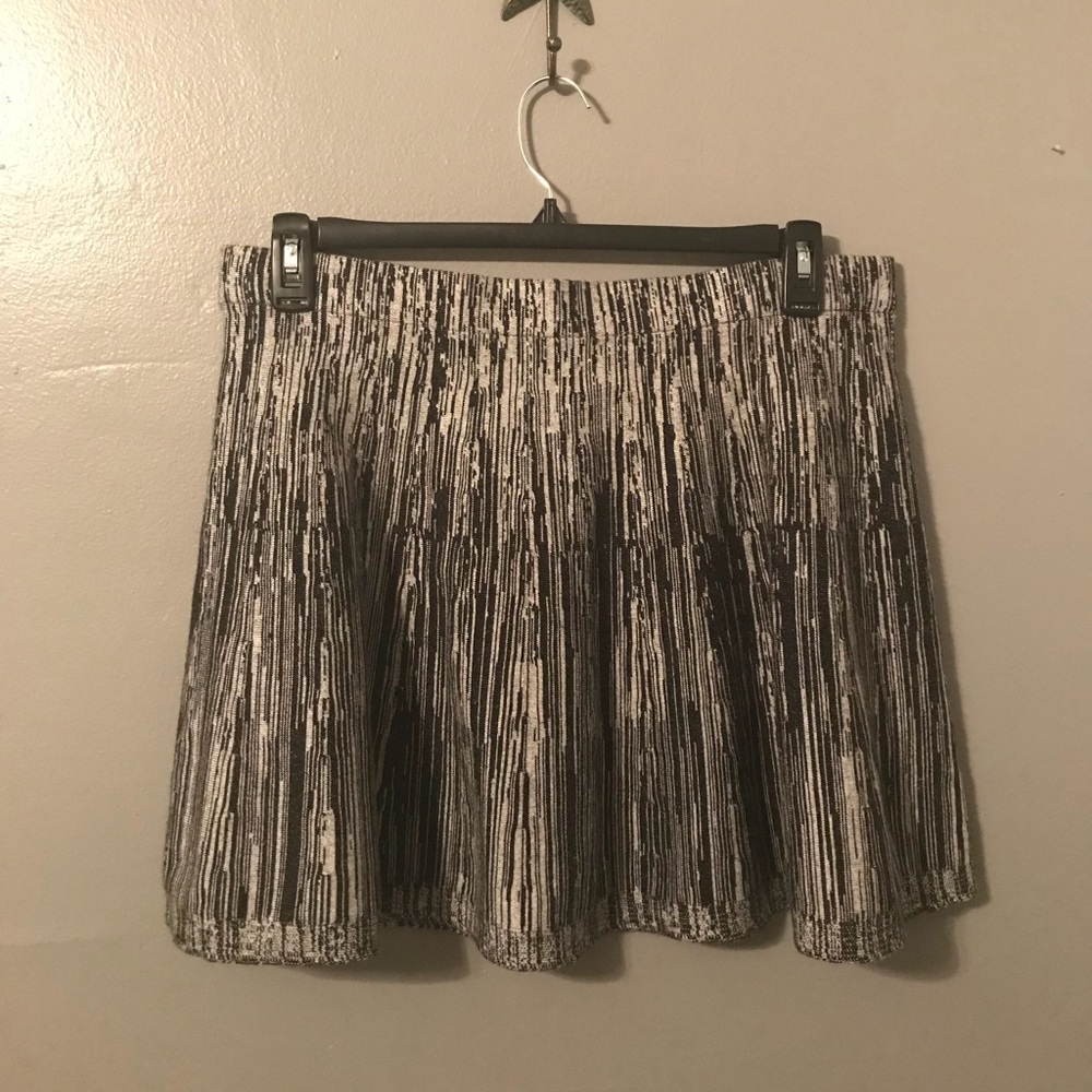 Black and Gray Skater Skirt